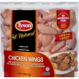 Frozen Tyson Bone-In Chicken Wings (5 lbs.)