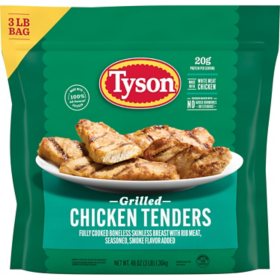 Tyson Grilled Chicken Tenders, Frozen, 3 lbs.