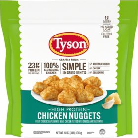 Tyson Simple Ingredient Chicken Nuggets, Frozen, 3 lbs.