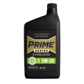 Prime Series Conventional Motor Oil SAE 5W-20 12 pk., 1-qt. bottles