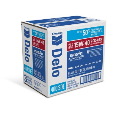 Chevron Delo 400 SDE SAE 15W-40 Heavy Duty Diesel Motor Oil, 1 Gallon 