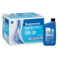 Chevron Supreme 5W30 Motor Oil - 1 Quart Bottles - 12 pack