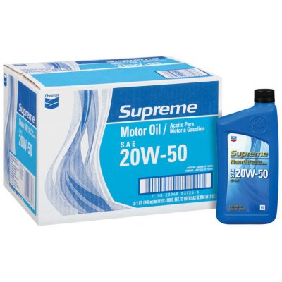 Chevron Supreme w50 Motor Oil 1 Quart Bottles 12 Pack Sam S Club