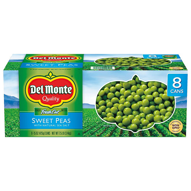 Del Monte Sweet Peas - 15 oz. cans - 8 pk.