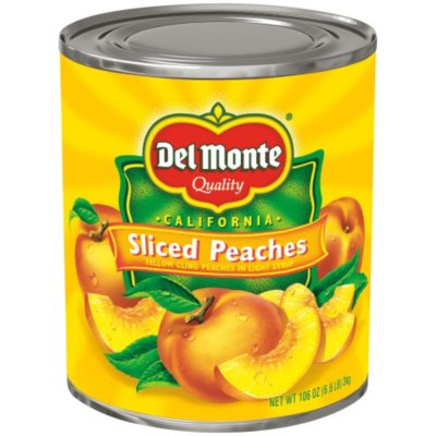 Del Monte Sliced Peaches in Light Syrup (106 oz. can) - Sam's Club