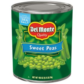 Del Monte Sweet Peas, 105 oz.