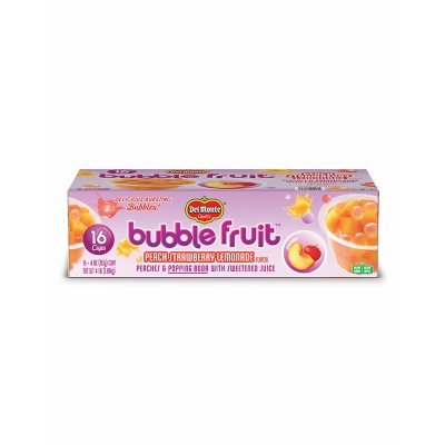 Del Monte Bubble Fruit Cups, Peach Strawberry Lemonade (4 oz., 16 pk