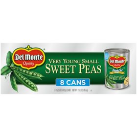 Del Monte Harvest Selects Very Young Small Sweet Peas , 15.25oz., 8pk.
