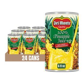 Del Monte Pineapple Juice, 6 fl. oz., 24 pk.
