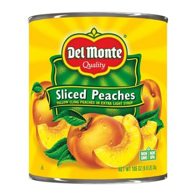 Del Monte Sliced Peaches, Canned Fruit, 15 oz Can 