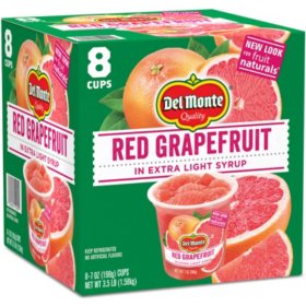 Del Monte Red Grapefruit, Single Serving Cups (7 oz. cup, 8 ct.)