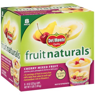 Del Monte® Fruit Cup® Snacks: Cherry Flavored Mixed Fruit in 100% Juice