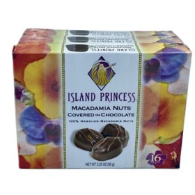 Island Princess Chocolate Macadamia Nuts 3 pk.