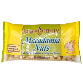 Island Princess Macadamia Baking Nuts 16 oz.