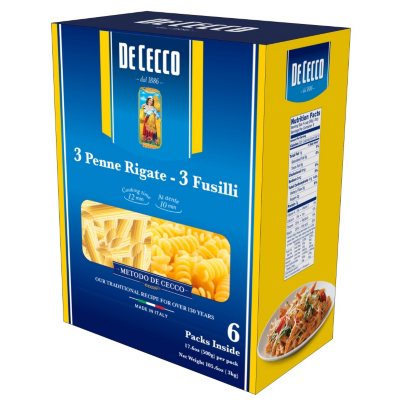 De Cecco Pasta, Variety Pack (17.6 oz. ea., 6 pk.) - Sam's Club