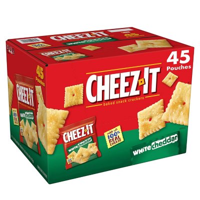 Cheez It White Cheddar Snack Packs 1 5 Oz 45 Pk Sam S Club