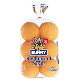 Bunny Hamburger Buns, 12 ct