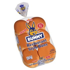 Bunny Hamburger Buns, 12 ct