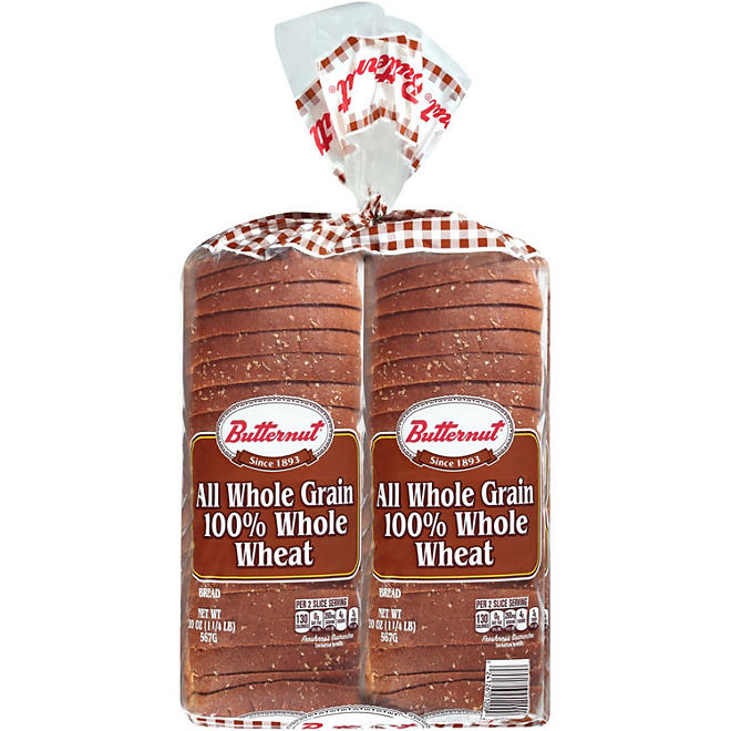 Butternut 100% Whole Wheat Bread (20 oz., 2 pk.)