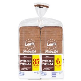 Healthy Life 100% Wheat Sandwich Bread 16 oz., 2 pk.