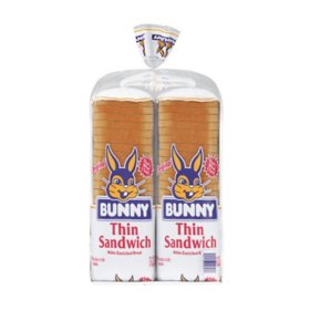 Bunny Thin Sandwich White Enriched Bread (24 oz., 2 pk.)