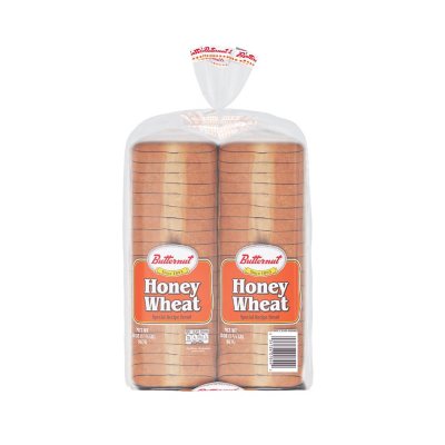 Great Value Wheat Bread with Honey, 20 oz