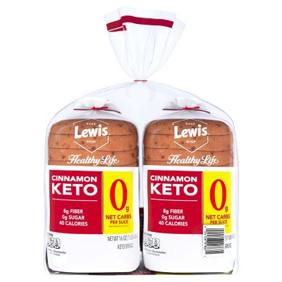 Lewis Bake Shop Healthy Life Cinnamon Keto Bread, 2 pk. Sam's Club