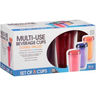 DFL Multi-Use Double-Walled Beverage Cups - 8 ct. - Sam's Club