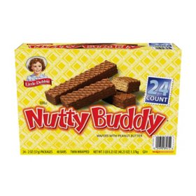 Little Debbie Nutty Buddy Bars, 2.1 oz., 24 pk.