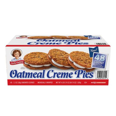 Little Debbie Oatmeal Creme Pies, 1.3 oz., 48 pk. - Sam's Club