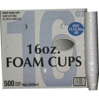 Styrofoam Bowl 16 ounces - 500 pack