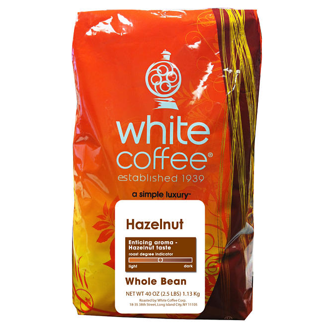 White Coffee Whole Bean Coffee - Assorted Flavors - 2.5 lbs.