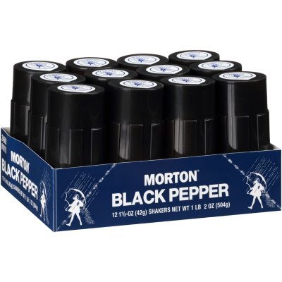 Morton Black Pepper 1 5 Oz 12 Ct Sam S Club