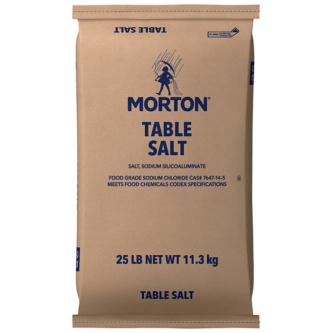 Morton Table Salt Bag (25 lbs.)