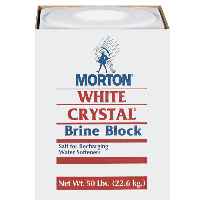 Morton White Crystal Brine Block - 50 lbs.