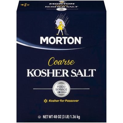 Liebers Kosher Salt Premium Coarse Sea Salt Certified Kosher Salt Coarse No  Iodine Salt for Cooking - Natural Kosher Salt with Light Texture No  Additives Extra-Large Pack 3lbs Box