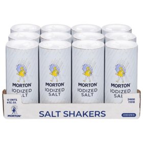 Morton Iodized Salt Shakers 12 pk.