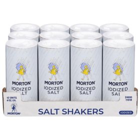 Morton Iodized Salt Shakers, 12 pk.