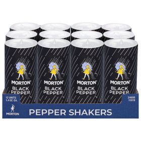 Morton Pepper Shakers 1.2 oz., 12 pk.