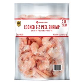 Cooked EZ Peel Shrimp (3 lb., 26-30 shrimp)