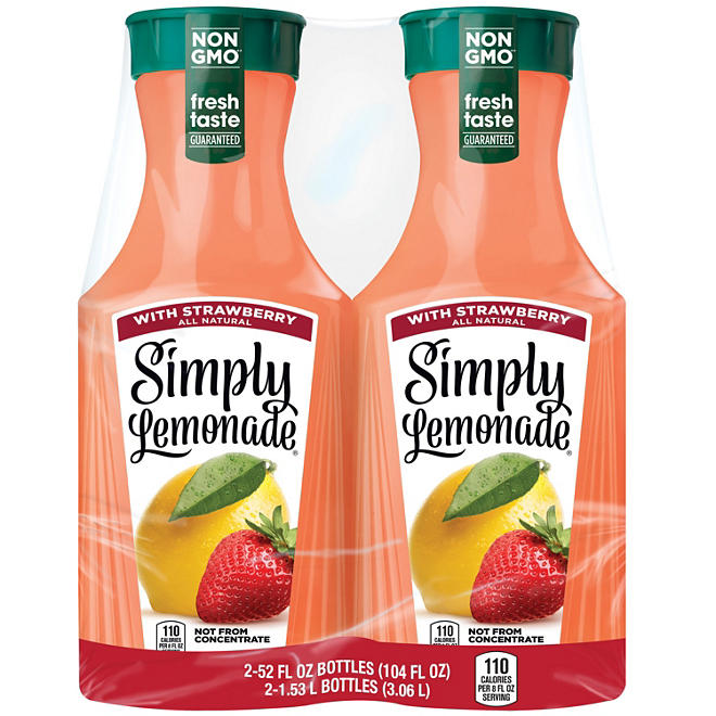 Simply Lemonade with Strawberry (52 oz., 2 ct.)