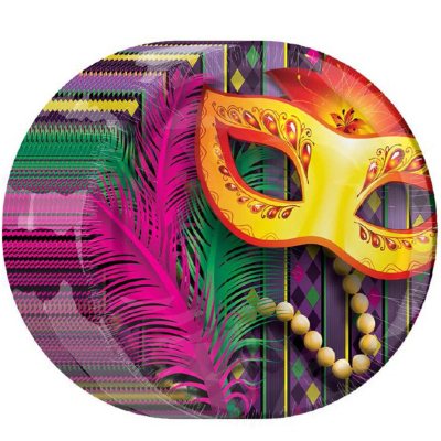 Artstyle Mardi Party Paper Plates 10.25 80 ct. Sam s Club