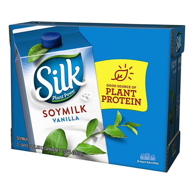 Silk Vanilla Soy Milk (3 pk., 64 oz.)