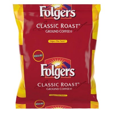 Folgers Classic Roast Ground Coffee, Filter Packs, (0.9 oz., 40 ct ...