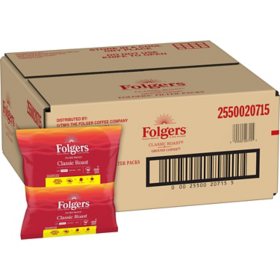 Folgers Classic Roast Ground Coffee, Filter Packs, 0.9 oz., 40 ct.