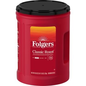 Folgers Classic Roast Ground Coffee, 43.5 oz.