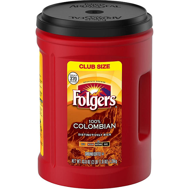 Folgers 100% Colombian Ground Coffee (43.8 oz.) 