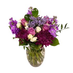 Member's Mark Lovely Lavender Vase Arrangement 23 stems