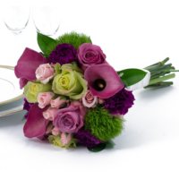 Wedding Collection Bright, Bridesmaid Bouquets (Choose 2 or 3 pieces)