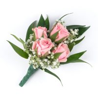 Wedding Collection Pink, Corsage and Boutonniere (Choose 12 or 24 pieces)